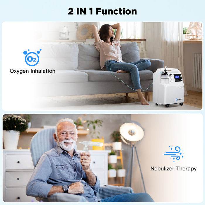 FDA Approval! RAAROXY 5L Premium Home Oxygen Concentrator