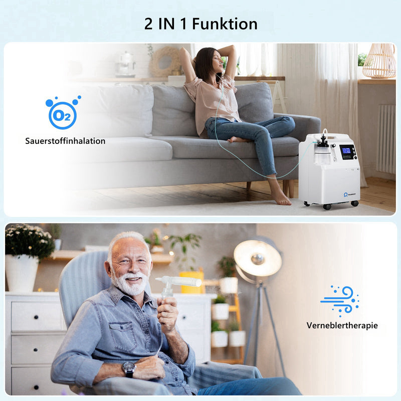FDA-Zulassung! RAAROXY 5L Premium Heim-Sauerstoffkonzentrator HS5