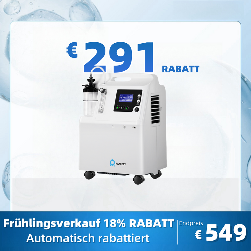 FDA-Zulassung! RAAROXY 5L Premium Heim-Sauerstoffkonzentrator HS5