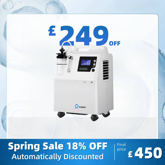 FDA Approval! RAAROXY 5L Premium Home Oxygen Concentrator